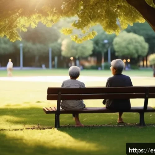 Home 17 생태적 자아 형성에 필요한 역량 개발 - A serene urban park scene in a Spanish city during golden hour, featuring a diverse group of people ...